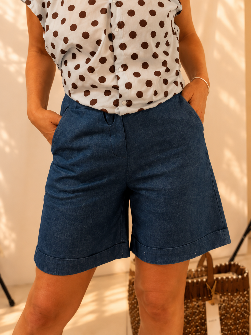 Shorts donna in cotone