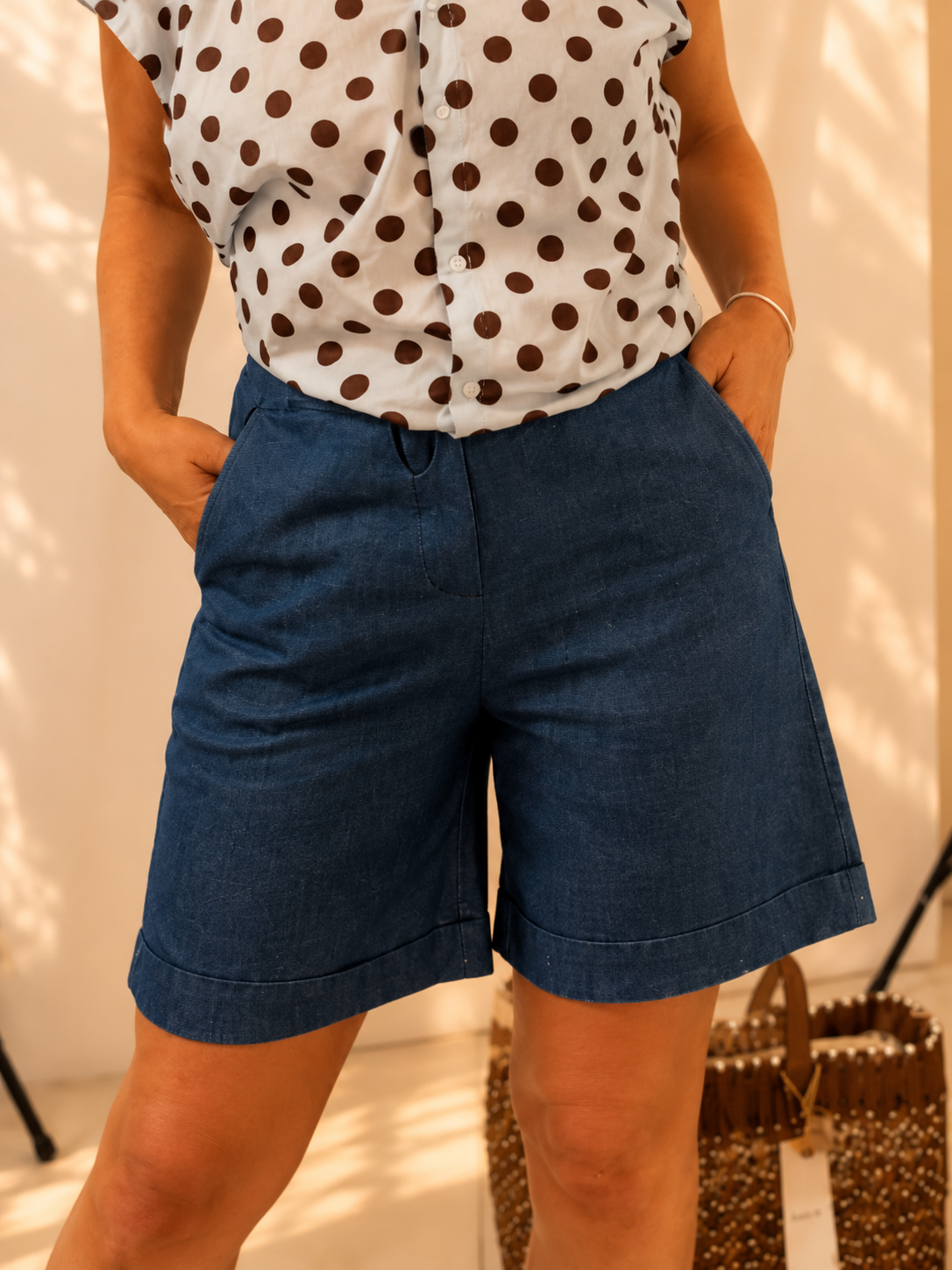 Shorts donna in cotone