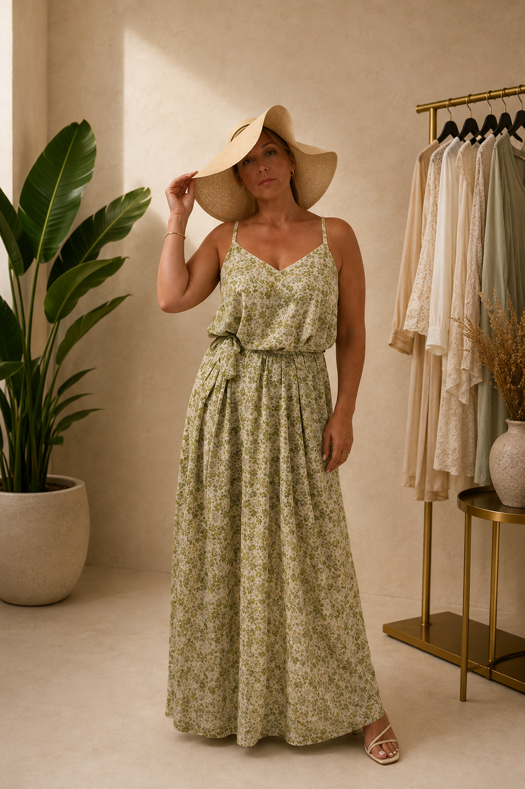 Abito Emanuela donna in chiffon floreale – Taglia L