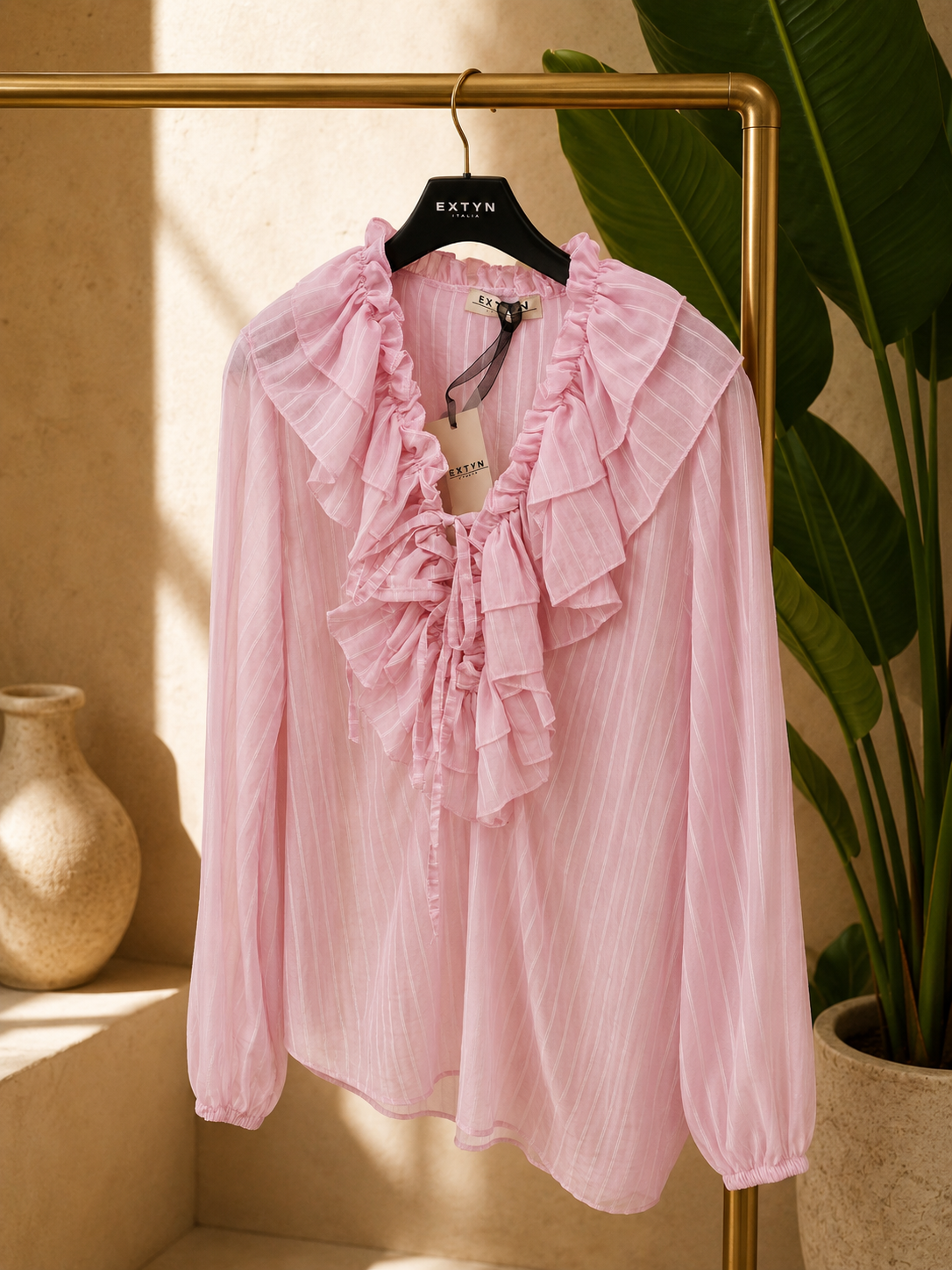 Camicia Flu Flu donna in lyocell con ruches