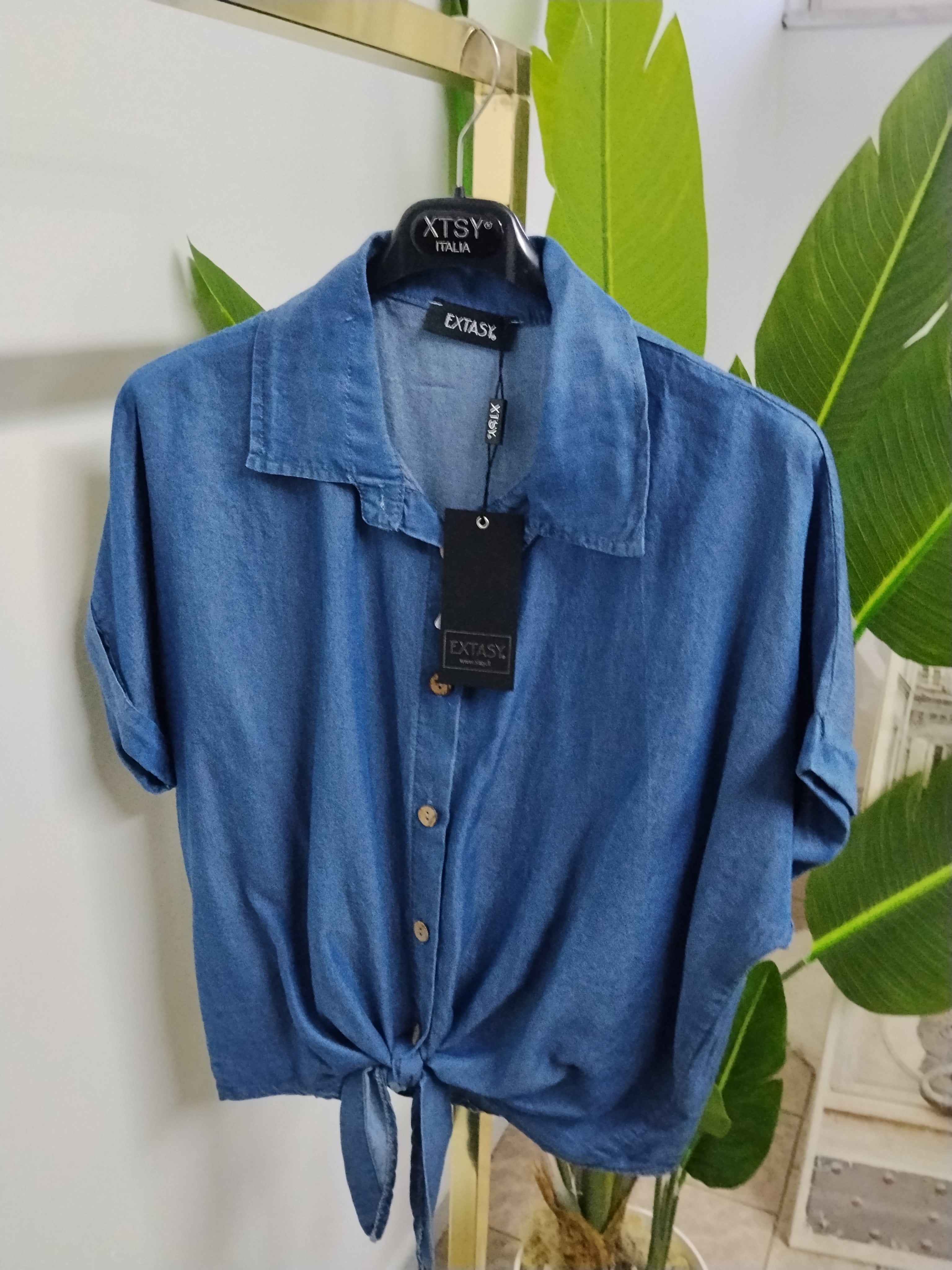 Camicia sciangrata in lyocell