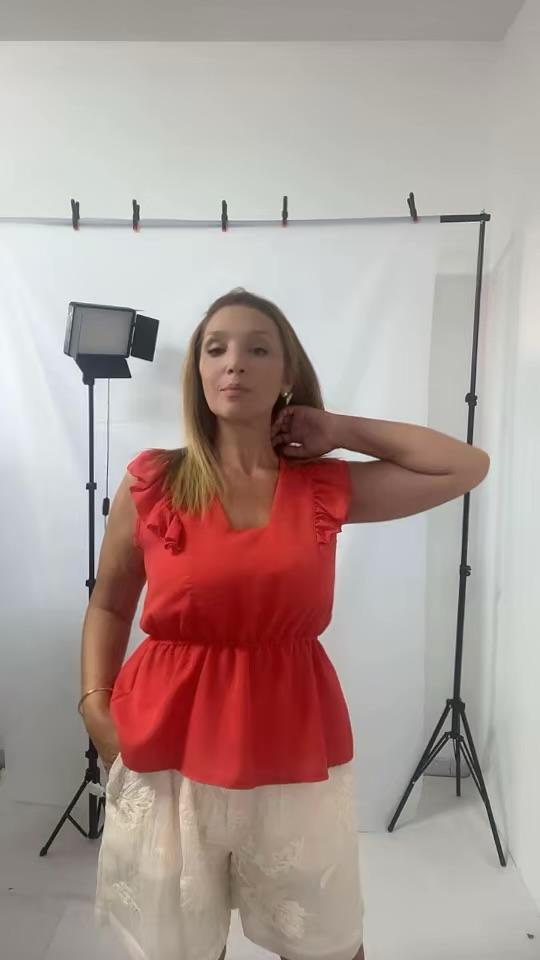 Bermuda donna ricamato con elastico in vita