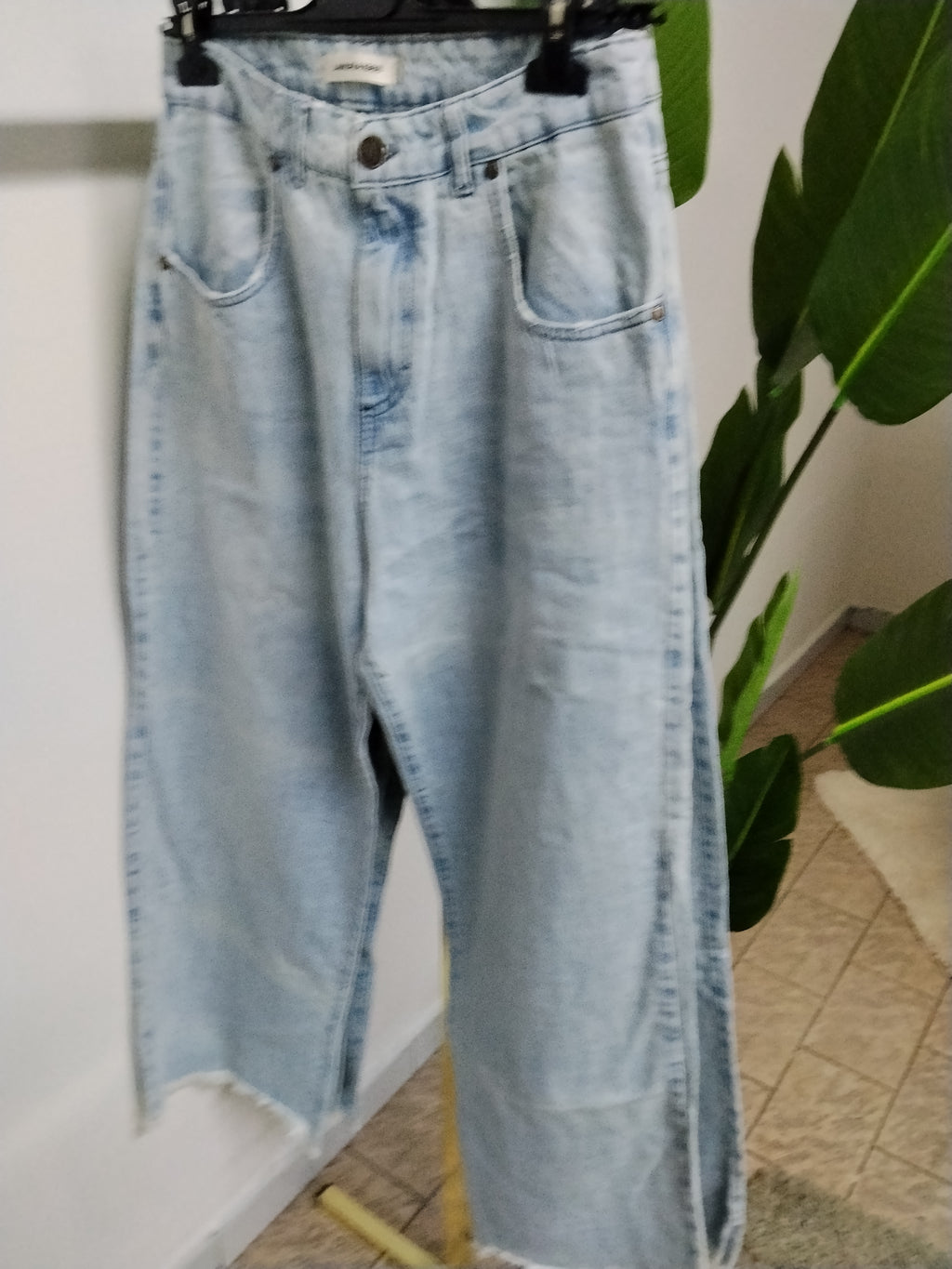 Jeans donna vita alta lavaggio chiaro
