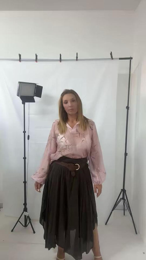 Blusa donna fantasia in lyocell