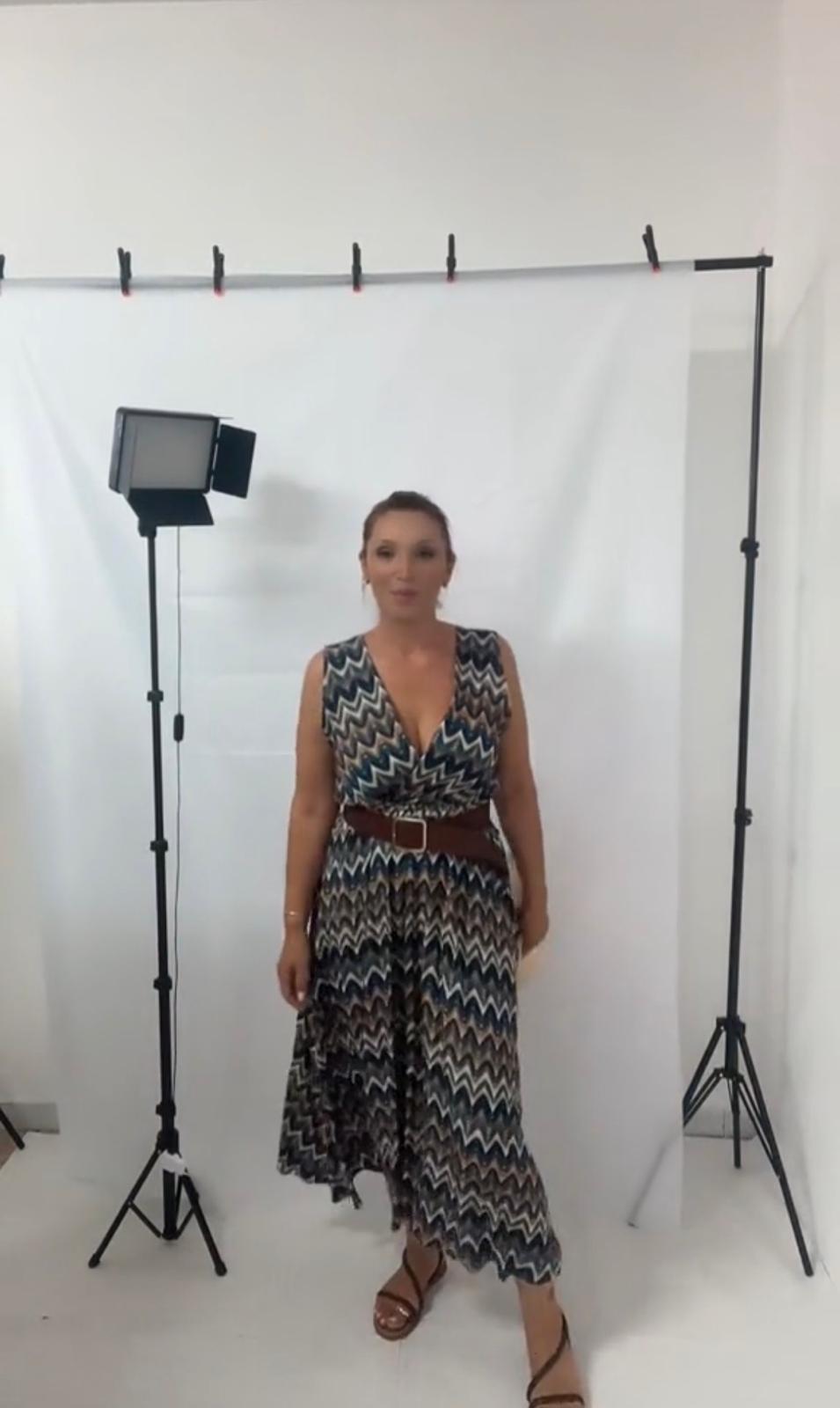 Vestito Cri donna midi in viscosa – Taglia unica