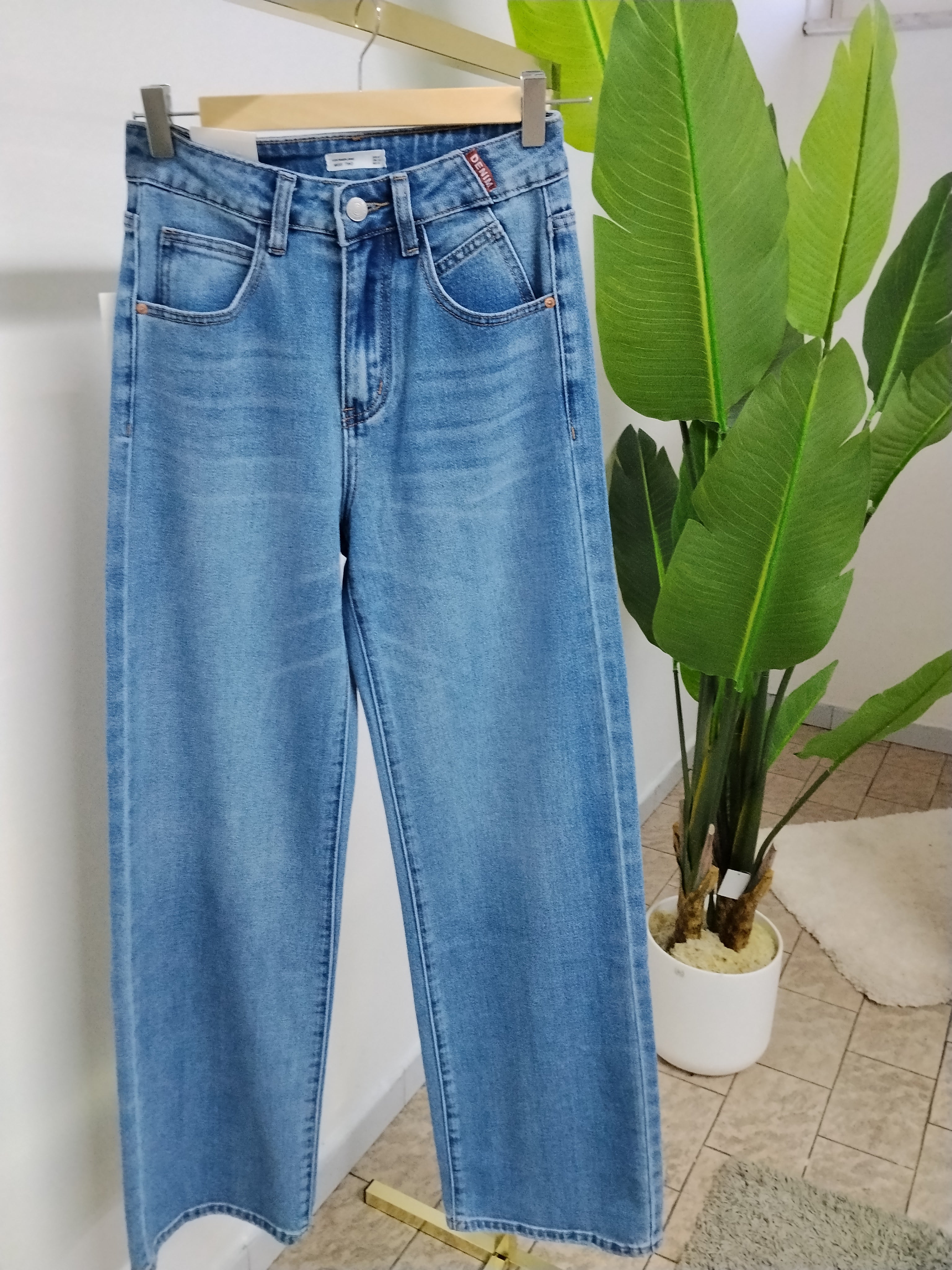 Jeans donna gamba dritta vestibilità regolare